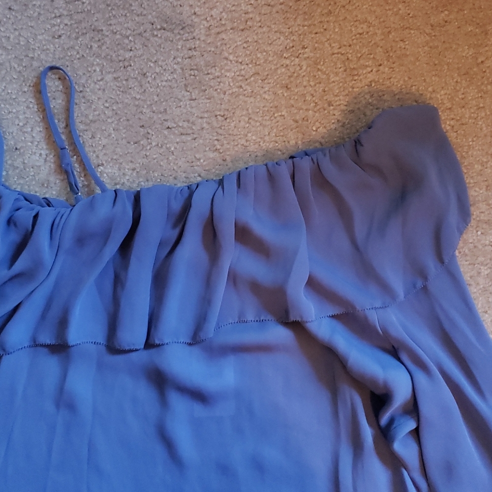 Parker blue one shoulder blouse - Picture 6 of 8